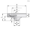 Elesa Without handle, solid hub, VDN.150 FP-SST VDN.FP-SST